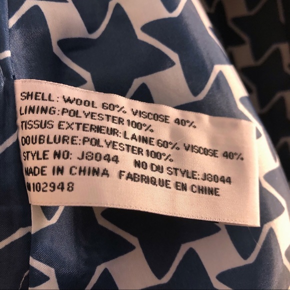 NEW Anthropologie Tulle Delft Blue Wool Toggle Duffle Coat S - Picture 7 of 7